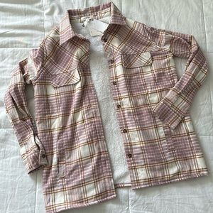 NWT Fur lined Flannel